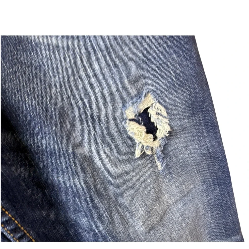 Goodfellow Co Total Flex‎ Mens Blue Distressed Slim Straight Jeans Size 32x30